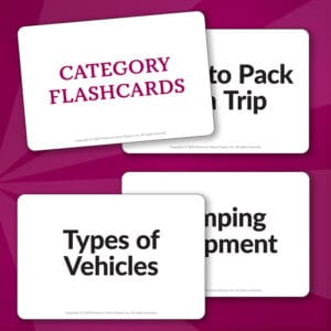 Speech Therapy Category Flashcards