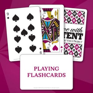 Speech Therapy Playing Flashcards